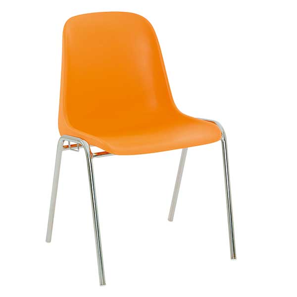 chaise salle attente monocoque-orange ODIL SAS