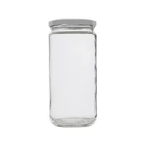 Bocal en verre avec couvercle vissant en métal odil-shop.fr