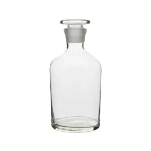 Flacon en verre transparent pour réactif, col étroit, avec bouchon en verre odil-shop.fr