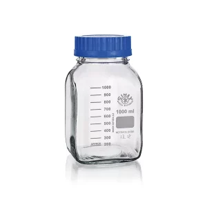 Flacon gradué ISO carré en verre odil-shop.fr